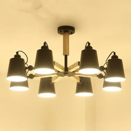 Nordic simple wooden E27 220V LED steering chandelier black&white two color iron chandelier for dining room living room bedroom
Nordic simple wooden E27 220V LED steering chandelier black&white two color iron chandelier for dining room living room bedroom