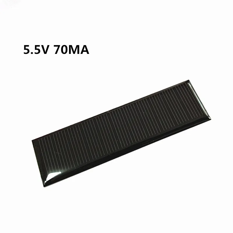 Mini Mono Solar Panel 5V 70MA for DIY Toy/Solar Lawn Light Sensor Lights/ Solar Flashlight 5.5V 
Mini Mono Solar Panel 5V 70MA for DIY Toy/Solar Lawn Light Sensor Lights/ Solar Flashlight 5.5V