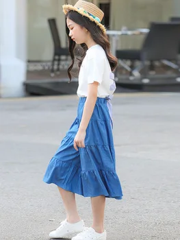 Princess Teenage Girl Clothes Set Two-piece Tops Floral Skirts 8 9 10 12 14 15 years Summer Girl Outfit
Princess Teenage Girl Clothes Set Two-piece Tops Floral Skirts 8 9 10 12 14 15 years Summer Girl Outfit
