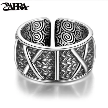 ZABRA Solid 999 Sterling Silver Adjustable For Men Women Ring Signet Vintage Punk Rock Open Couple Rings Male Jewelry
ZABRA Solid 999 Sterling Silver Adjustable For Men Women Ring Signet Vintage Punk Rock Open Couple Rings Male Jewelry
