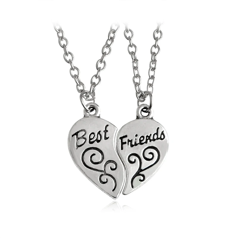 2 pcs/set Broken Heart Pendant Necklace Best Friends Necklaces For Women Men Friend Simple Silver Color Love Friendship Jewelry
2 pcs/set Broken Heart Pendant Necklace Best Friends Necklaces For Women Men Friend Simple Silver Color Love Friendship Jewelry