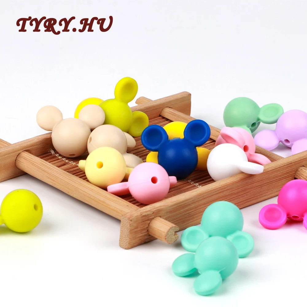 10Pcs/lot Silicone Beads Lovely Mickey Mouse Shape For DIY Baby Teething Necklace Accessories BPA Free Toy Baby Teether
10Pcs/lot Silicone Beads Lovely Mickey Mouse Shape For DIY Baby Teething Necklace Accessories BPA Free Toy Baby Teether