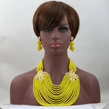 Amazing Yellow African Beads Wedding Jewelry Set Chunky Indian Bridal Necklace Earrings Bracelet Set Free Shipping HX552
Amazing Yellow African Beads Wedding Jewelry Set Chunky Indian Bridal Necklace Earrings Bracelet Set Free Shipping HX552