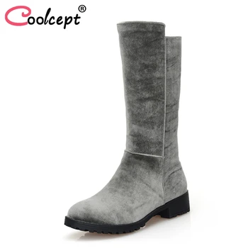 Coolcept Women Mid Calf Boots Fur Winter Shoes Woman Round Toe Patchwork Boots Warm Fashion Simple Short Boots Size 34-43
Coolcept Women Mid Calf Boots Fur Winter Shoes Woman Round Toe Patchwork Boots Warm Fashion Simple Short Boots Size 34-43