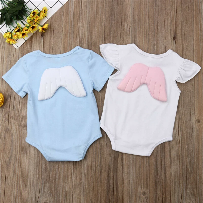 2019 Children Summer Clothing Newborn Boy Girl Infant Cute Wing Bodysuit Cotton Jumpsuit Sleeveless Sunsuit Solid Angel Outfits
2019 Children Summer Clothing Newborn Boy Girl Infant Cute Wing Bodysuit Cotton Jumpsuit Sleeveless Sunsuit Solid Angel Outfits