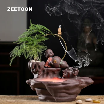 110V-220V Zen Water Fountain Ceramic Rockery Statues Crafts Home Humidifier Feng Shui Decoration Flowerpot Bonsai Fountain Gift
110V-220V Zen Water Fountain Ceramic Rockery Statues Crafts Home Humidifier Feng Shui Decoration Flowerpot Bonsai Fountain Gift