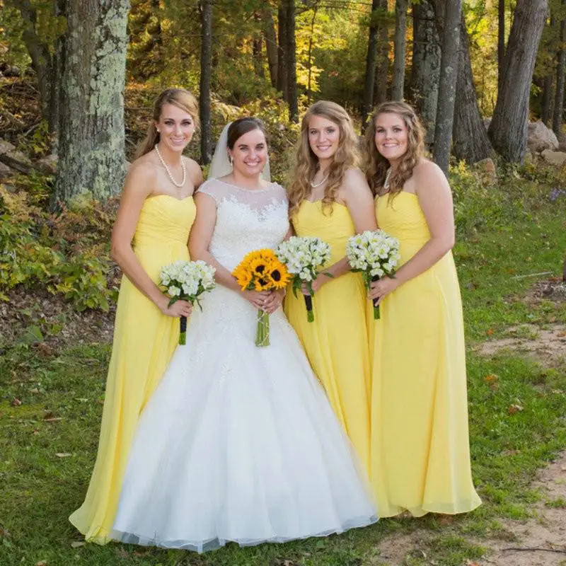 Custom made Sweetheart Off The Shoulder Cheap Yellow Bridesmaid Dresses Long Wedding Party Dress vestido longo
Custom made Sweetheart Off The Shoulder Cheap Yellow Bridesmaid Dresses Long Wedding Party Dress vestido longo