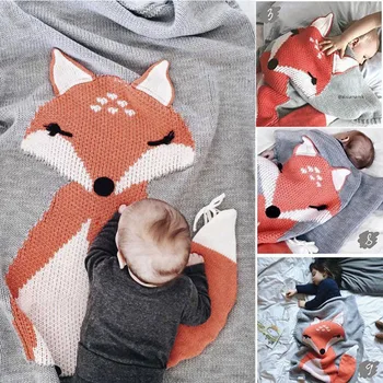 Baby Blanket Portable Lovely Fox Wool Quilt Baby Knitting Blanket Air-condition Blanket Swaddling Sleeping Playing Crawling Mat
Baby Blanket Portable Lovely Fox Wool Quilt Baby Knitting Blanket Air-condition Blanket Swaddling Sleeping Playing Crawling Mat