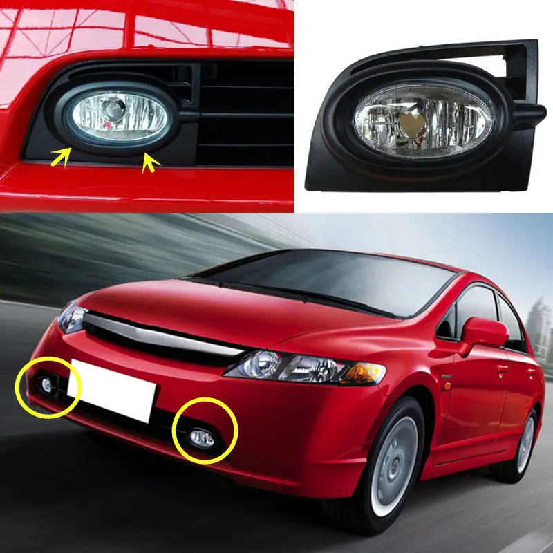 2x For Honda Civic eighth generation models 2006-2008 Front Fog Lamp no Bulbs
2x For Honda Civic eighth generation models 2006-2008 Front Fog Lamp no Bulbs