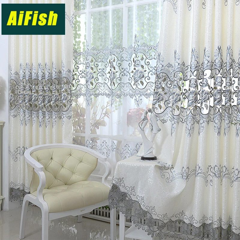 European high-grade hollow soluble embroidery screens custom finished living room bedroom curtains
European high-grade hollow soluble embroidery screens custom finished living room bedroom curtains