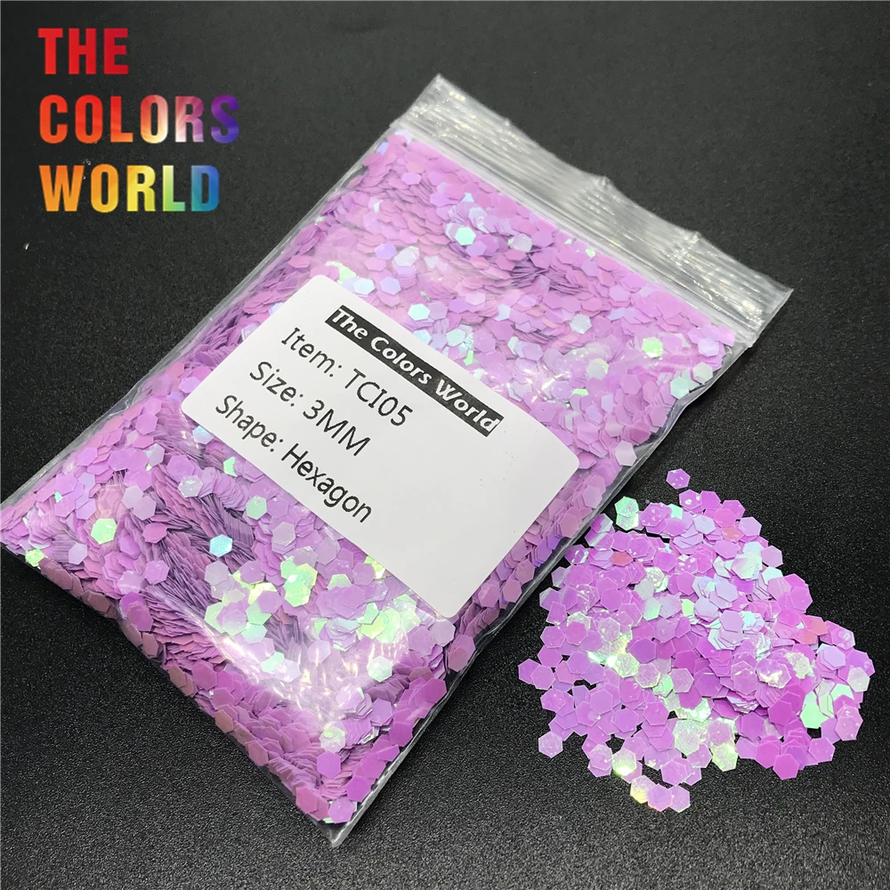 TCI05 Pearlescent Iridescent Light Purple Color Hexagon Shape Nail Glitter Nail Art Decoration Nail Gel Makeup DIY Accessorie
TCI05 Pearlescent Iridescent Light Purple Color Hexagon Shape Nail Glitter Nail Art Decoration Nail Gel Makeup DIY Accessorie