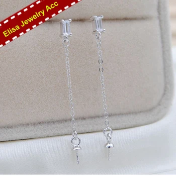 Simple S925 Sterling Silver 3.5cm Length Drop Earrings Findings Women DIY Pearl Earrings Jewelry Findings&Components 3Pairs/Lot
Simple S925 Sterling Silver 3.5cm Length Drop Earrings Findings Women DIY Pearl Earrings Jewelry Findings&Components 3Pairs/Lot