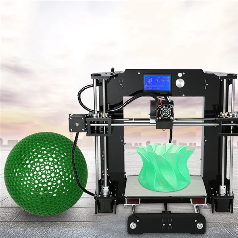 

High quality A6 Impresora 3D Printer Kit Auto Leveling Big Size Reprap i3 DIY Printers With Hotbed Filament SD Card 3D Printer