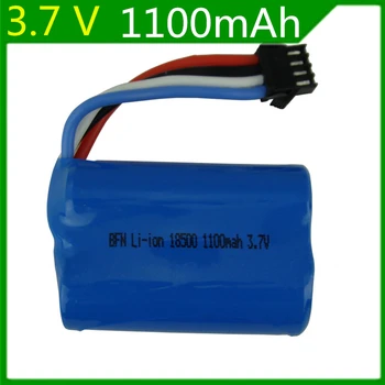 10pcs/lot 3.7V 1100mAH Lithium battery 3.7V 1100mAH You Di UDI001 remote control boats remote control boat ring odd 960 4P 18500