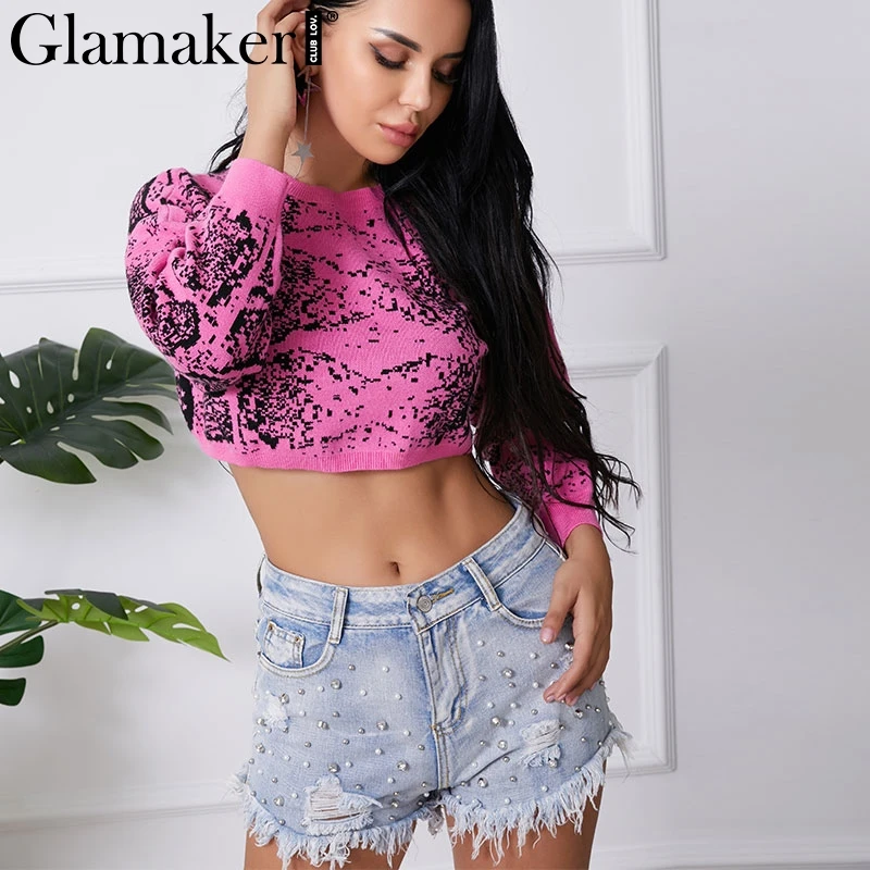 Glamaker Neno red sweaters female Sexy short pullover jumper knitted sweater women tops Club party lady sweater 2019 pull femme
Glamaker Neno red sweaters female Sexy short pullover jumper knitted sweater women tops Club party lady sweater 2019 pull femme