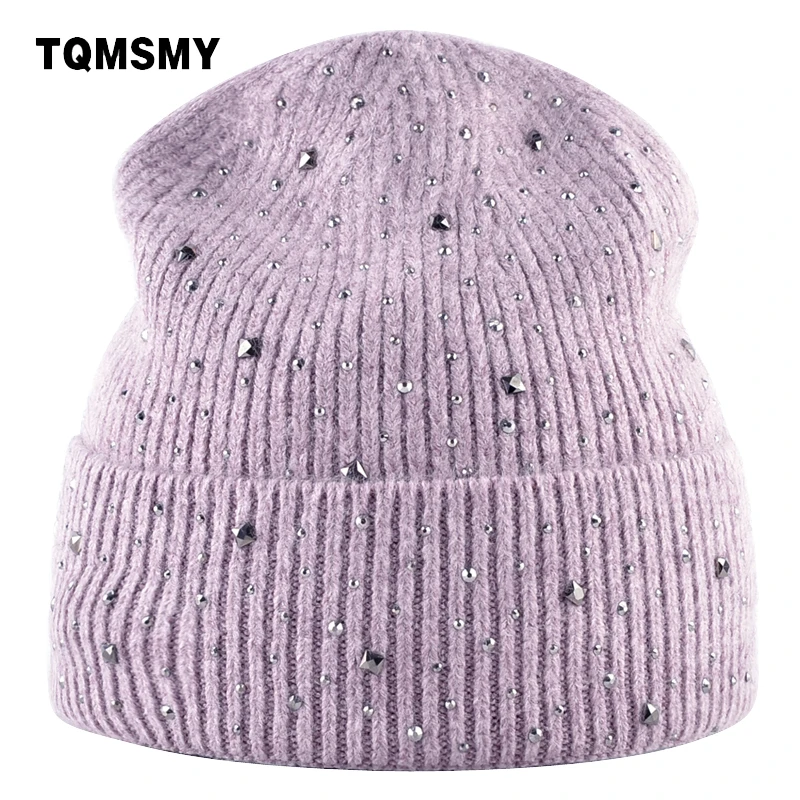 TQMSMY Rhinestone hats lady winter knitted female hat Women Skullies Beanies solid color outdoor velvet double layer hat TMC80
TQMSMY Rhinestone hats lady winter knitted female hat Women Skullies Beanies solid color outdoor velvet double layer hat TMC80