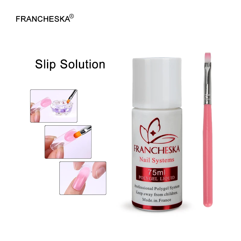 Francheska 75ml Poly Gel Acrylic Liquid Slip Solution Nail Art UV Gel Nail Remover Cleanser Nail Gel Polish Tip Manicure Tools
Francheska 75ml Poly Gel Acrylic Liquid Slip Solution Nail Art UV Gel Nail Remover Cleanser Nail Gel Polish Tip Manicure Tools