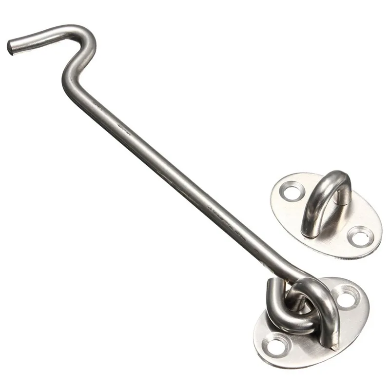 Stainless Steel Heavy Duty Cabin Hook and Eye Lock for Shed, Gate or Garage Door (200 mm/8 inch)
Stainless Steel Heavy Duty Cabin Hook and Eye Lock for Shed, Gate or Garage Door (200 mm/8 inch)