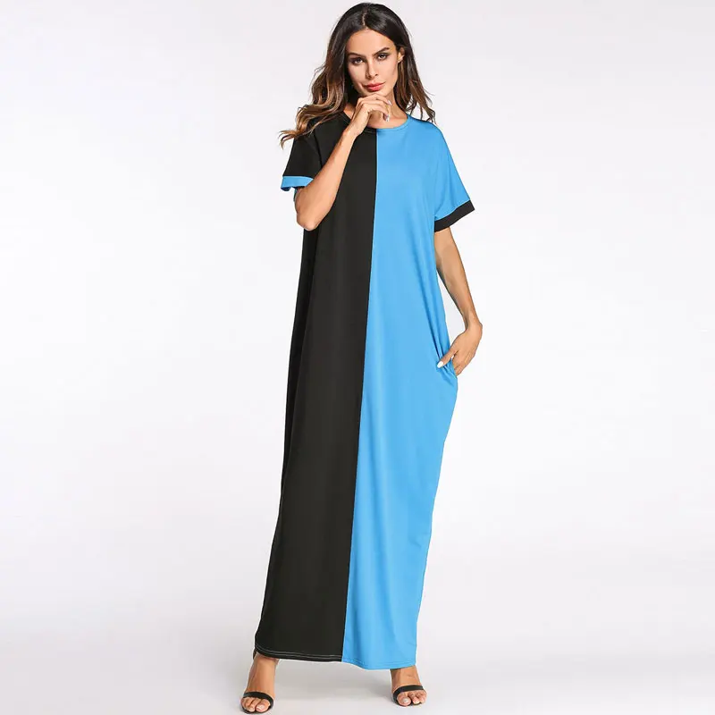 2019 Summer Casual Hooded Dress Color Block Muslim Abaya Oversized Loose Long Gown Kimono Arabic Dubai Islamic Robe VKDR1194
2019 Summer Casual Hooded Dress Color Block Muslim Abaya Oversized Loose Long Gown Kimono Arabic Dubai Islamic Robe VKDR1194