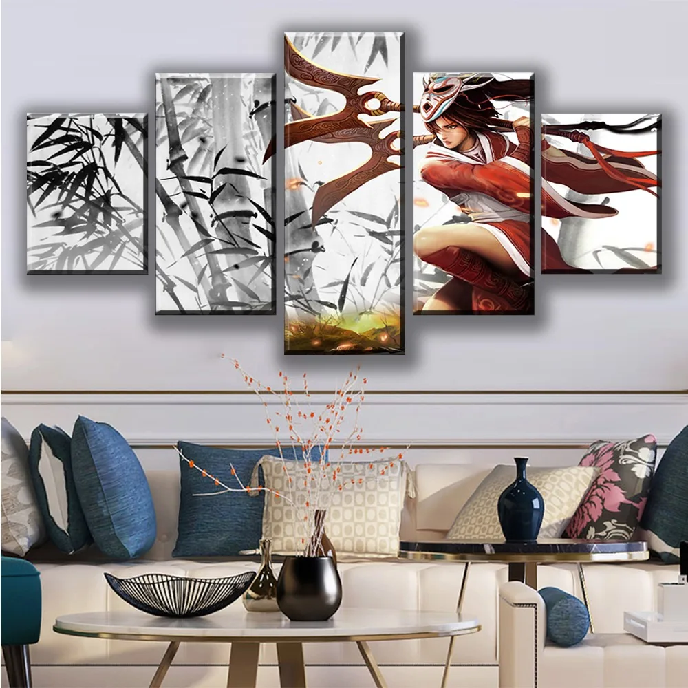 Home Decor Canvas Prints HD Poster 5 Piece Abstract Akali League Of Legends Painting Game Wall Art Modular Pictures For Bedroom
Home Decor Canvas Prints HD Poster 5 Piece Abstract Akali League Of Legends Painting Game Wall Art Modular Pictures For Bedroom