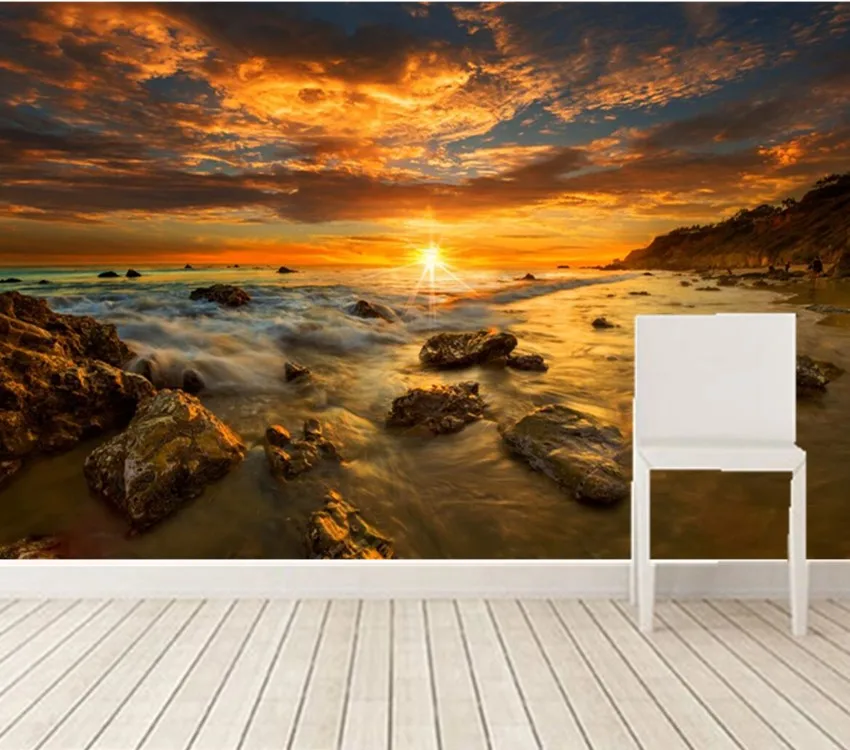 Custom large murals,Coast Sunrises and sunsets Stones Nature wallpaper,living room sofa tv wall bedroom papel DE parede
Custom large murals,Coast Sunrises and sunsets Stones Nature wallpaper,living room sofa tv wall bedroom papel DE parede