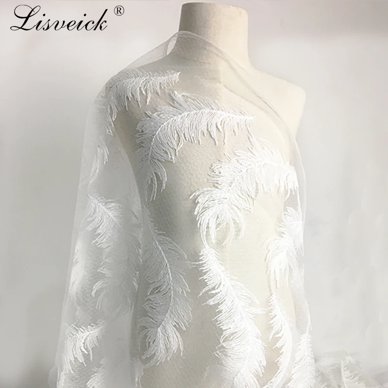 1y French lace feather embroidery lace fabric fashion veil clothing accessories DIY Sewing Fashion ladies dress lace cloth 1232
1y French lace feather embroidery lace fabric fashion veil clothing accessories DIY Sewing Fashion ladies dress lace cloth 1232