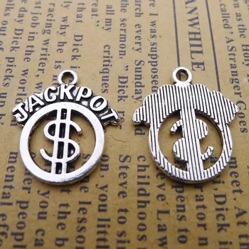 100pcs Exquisite jackpot charms pendants 18*20mm Antique silver bag accessories craft Jewelry earring bracelet necklace
100pcs Exquisite jackpot charms pendants 18*20mm Antique silver bag accessories craft Jewelry earring bracelet necklace