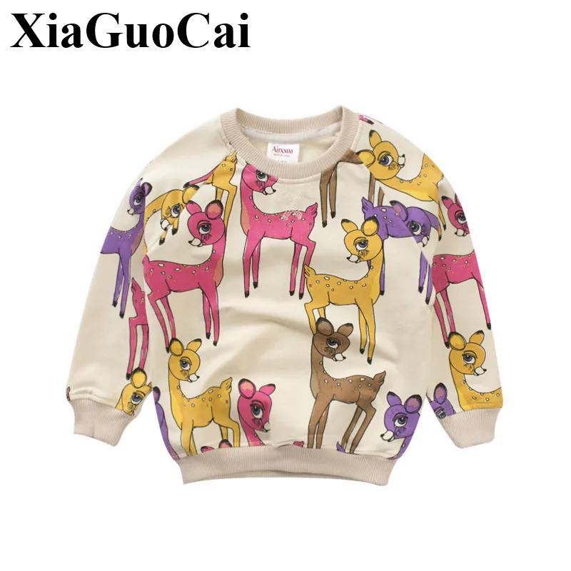 New Baby Girls Hoodies Children's Clothing Kid Sweaters with Cartoon Long Sleeve O-neck Sika Deer Print Fashion Girls Costume
New Baby Girls Hoodies Children's Clothing Kid Sweaters with Cartoon Long Sleeve O-neck Sika Deer Print Fashion Girls Costume