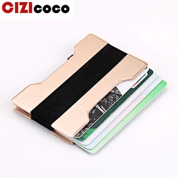 Antitheft Men Credit Card Holder Blocking Rfid Credit card holder Metal id card holder Security Information Aluminum Wallet
Antitheft Men Credit Card Holder Blocking Rfid Credit card holder Metal id card holder Security Information Aluminum Wallet