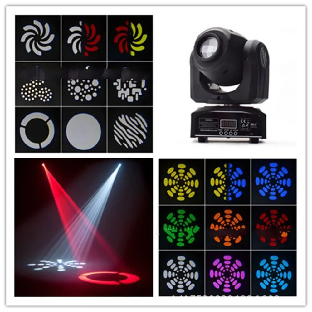 Head Moving Light Sound Control Auto Rotating Rainbow 8 Colors Changing LED Stage Gobo Pattern Lamp for Disco KTV Club Party EU
Head Moving Light Sound Control Auto Rotating Rainbow 8 Colors Changing LED Stage Gobo Pattern Lamp for Disco KTV Club Party EU