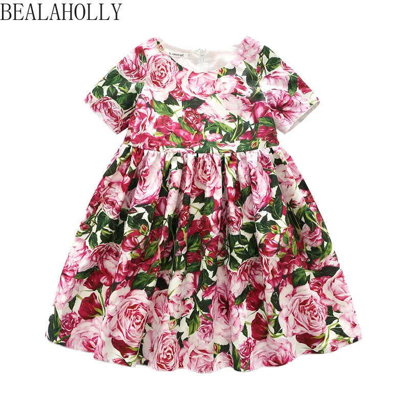 Summer Girls Dresses Europe and America Style Big Girl Short Sleeve Flower Dress Children's Princess Dress for Holiday
Summer Girls Dresses Europe and America Style Big Girl Short Sleeve Flower Dress Children's Princess Dress for Holiday