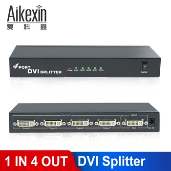 Aikexin DVI Splitter 1x4 4 Port DVI Video Splitter Multiple Video Display 1 in 4 Out Support up to 1920x1080
Aikexin DVI Splitter 1x4 4 Port DVI Video Splitter Multiple Video Display 1 in 4 Out Support up to 1920x1080