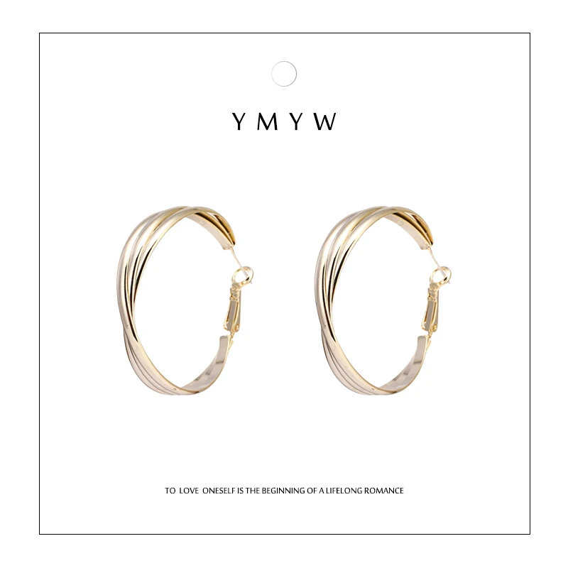 YMYW 2019 Fashion Brand Round Geometric Hoop Earrings Charm Copper 16 k Plated Gold Glaze Earrings for Women Party Bijoux Femme
YMYW 2019 Fashion Brand Round Geometric Hoop Earrings Charm Copper 16 k Plated Gold Glaze Earrings for Women Party Bijoux Femme