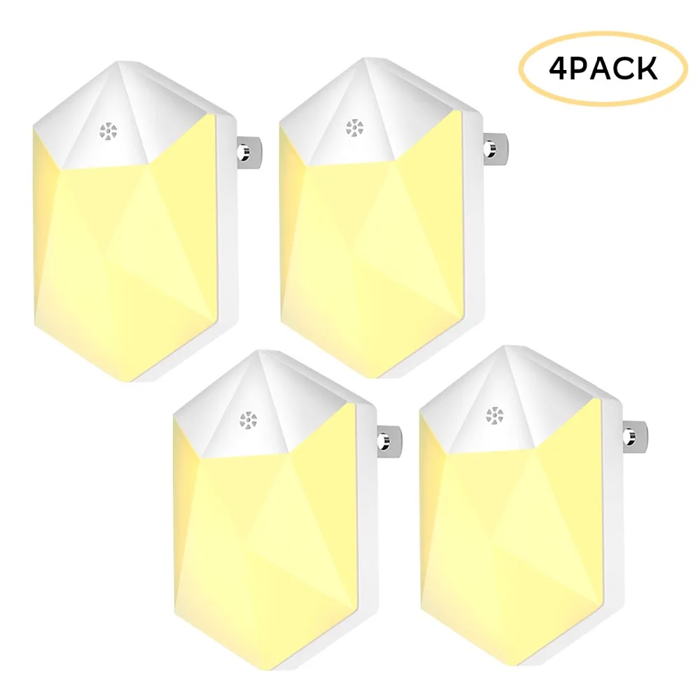 4 pieces LED Night Light Plug in Wall with Dusk to Dawn Photocell Sensor Plug in Night Light for Baby, Kids, Children's Room
4 pieces LED Night Light Plug in Wall with Dusk to Dawn Photocell Sensor Plug in Night Light for Baby, Kids, Children's Room
