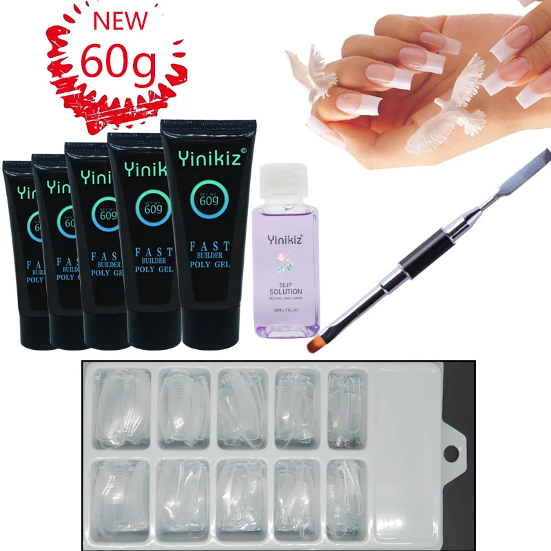 Yinikiz 60g Poly Gel 8pcs A set Nail Gel Slip Solution Nail Form Nail Art Brush Fast Uv Builder Gel Poly Tools Kit
Yinikiz 60g Poly Gel 8pcs A set Nail Gel Slip Solution Nail Form Nail Art Brush Fast Uv Builder Gel Poly Tools Kit