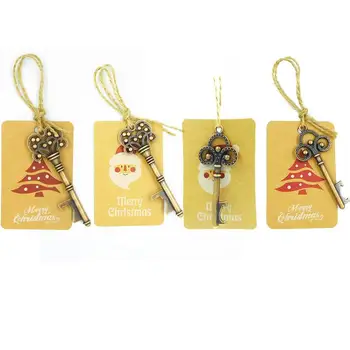 30pcs Key Bottle Opener With Kraft Christmas Tags Christmas Tree Decorations Santa Claus Key Pendant Home Decoration
30pcs Key Bottle Opener With Kraft Christmas Tags Christmas Tree Decorations Santa Claus Key Pendant Home Decoration