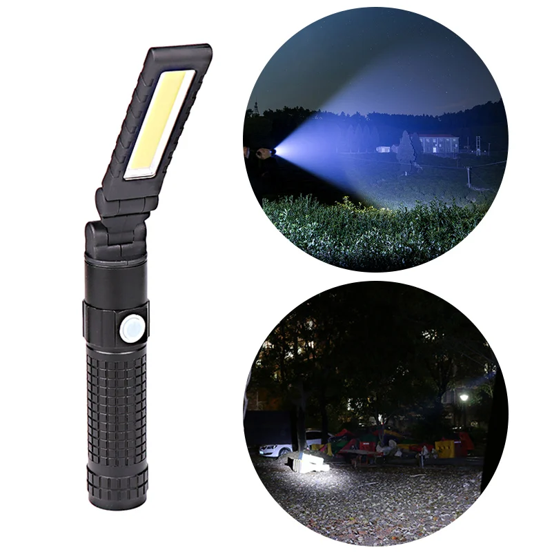 3 In 1 T6 COB LED Work Light USB Rechargeable Flashlight 3 Modes Torch Set for Outdoor Car Repair CLH@8
3 In 1 T6 COB LED Work Light USB Rechargeable Flashlight 3 Modes Torch Set for Outdoor Car Repair CLH@8