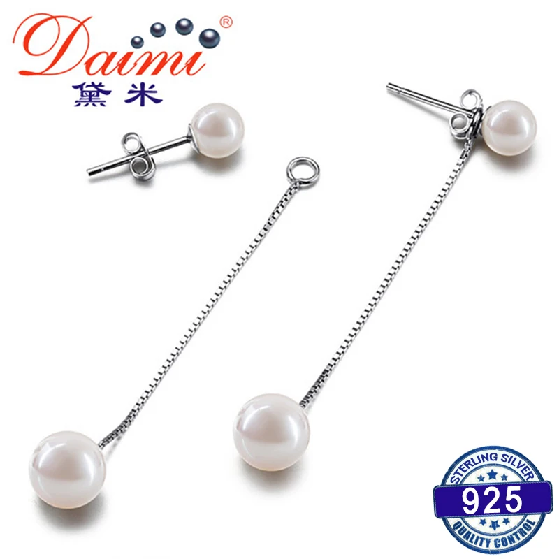 DAIMI Long 925 Silver Earrings, Natural 8-9 mm River Pearl Earrings Romantic Can Be Two Style Design Earrings
DAIMI Long 925 Silver Earrings, Natural 8-9 mm River Pearl Earrings Romantic Can Be Two Style Design Earrings