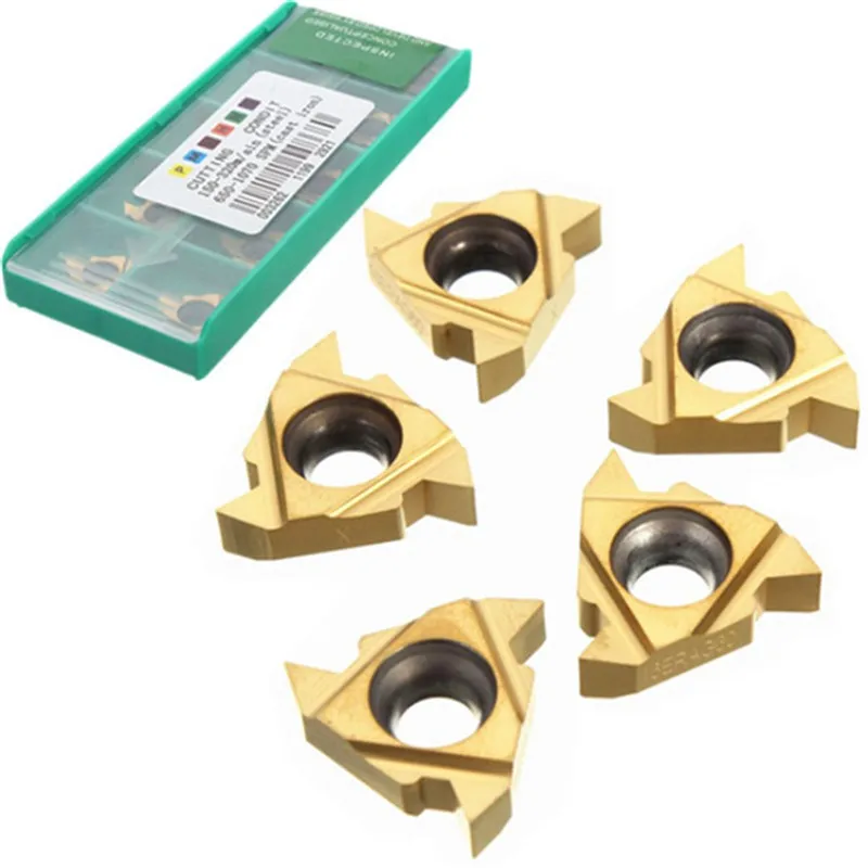 Brand New 10pcs 16ER 3/8 Inch AG60 Carbide Threading Insert For External Turning Tool Holder
Brand New 10pcs 16ER 3/8 Inch AG60 Carbide Threading Insert For External Turning Tool Holder