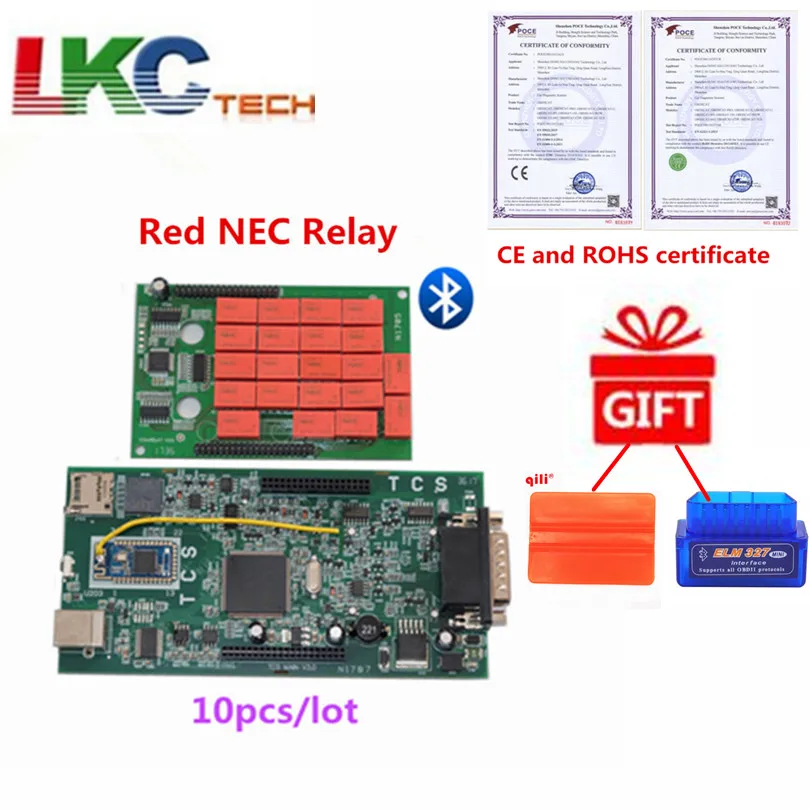 Newest 2016.00 Software with RED NEC Relay TCS Pro With Bluetooth Auto Diagnostic Tool for Car /Truck 10 pcs /lot DHL FREE
Newest 2016.00 Software with RED NEC Relay TCS Pro With Bluetooth Auto Diagnostic Tool for Car /Truck 10 pcs /lot DHL FREE