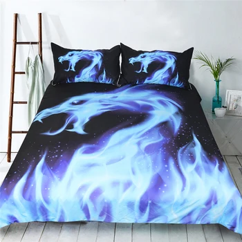 Europe and the US Blue Flame Quilt Bedding Three set 3d printing trend boy dormitory bed sheets soft comfortable home textile
Europe and the US Blue Flame Quilt Bedding Three set 3d printing trend boy dormitory bed sheets soft comfortable home textile
