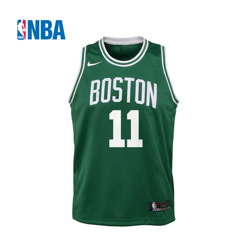 Оригинальный NBA Майки молодежи Бостон Селтикс № 11 Ирвинг Nike зеленый значок