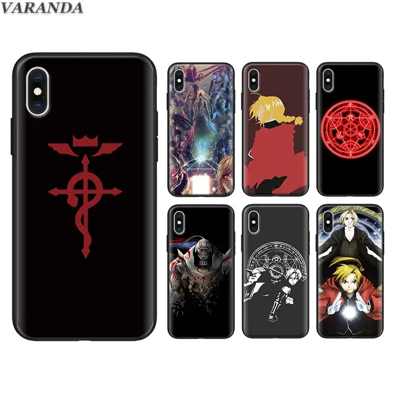 anime Fullmetal Alchemist Silicone Case for iPhone 6 6s Plus 7 8 Plus 5S SE X XR XS MAX Black Soft TPU Cover Coque
anime Fullmetal Alchemist Silicone Case for iPhone 6 6s Plus 7 8 Plus 5S SE X XR XS MAX Black Soft TPU Cover Coque