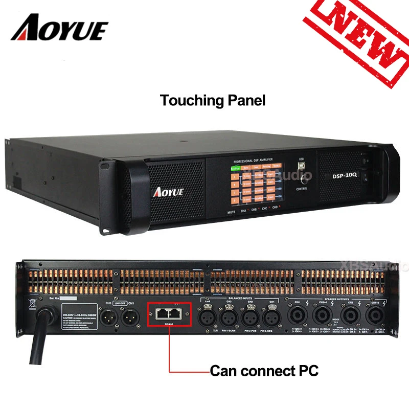 1300w X 4 Channels DSP Power Amplifier DSP-10Q
1300w X 4 Channels DSP Power Amplifier DSP-10Q