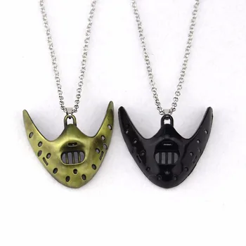 The Silence of the Lambs Mask Hannibal Lecter Horror Pendant Necklace And Fashion Sweater Chain Christmas Gifts
The Silence of the Lambs Mask Hannibal Lecter Horror Pendant Necklace And Fashion Sweater Chain Christmas Gifts