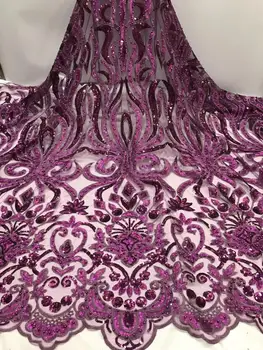 African Lace Fabric With Sequins 5 Yards/lot 2019 Hot Sequins Fabric High Quality Tulle Sequins Lace Fabric For Evening Dres
African Lace Fabric With Sequins 5 Yards/lot 2019 Hot Sequins Fabric High Quality Tulle Sequins Lace Fabric For Evening Dres
