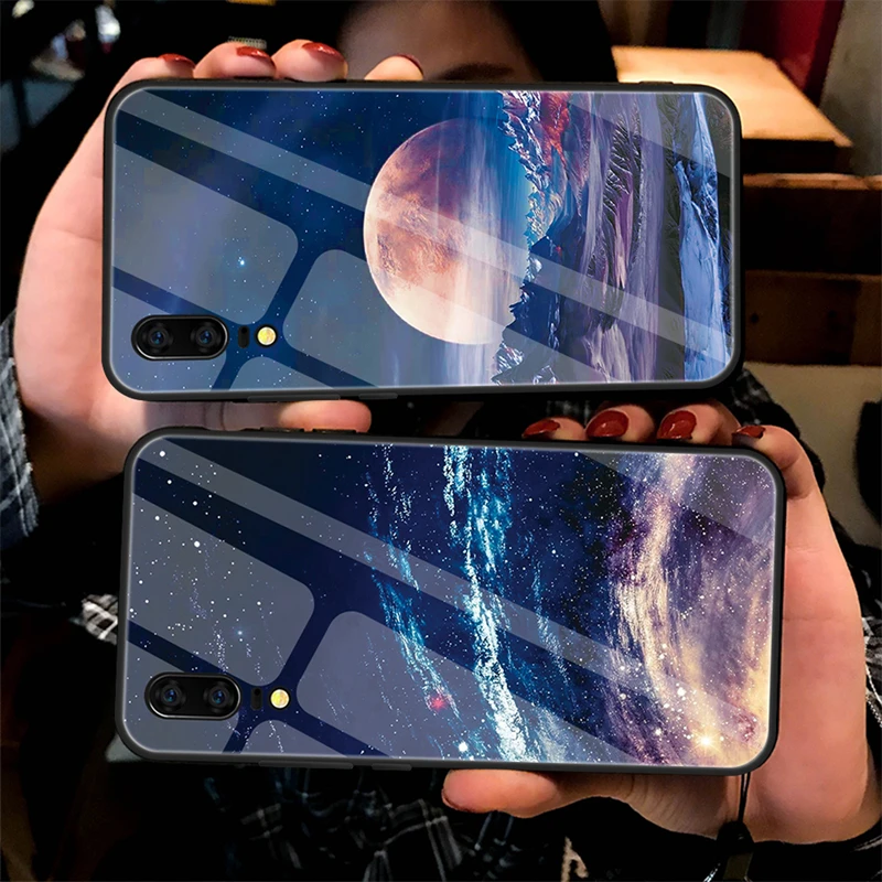 Для Huawei Mate 20 Lite P20 Pro Nova 3 3i 3e чехол из закаленного стекла Planet Space задняя крышка для