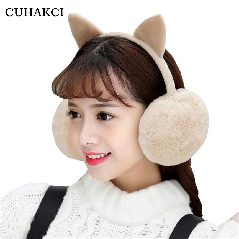 CUHAKCI Women Winter Warm Faux Fur Ear Muffs Cute Cat Ear Earflap Rabbit Fur Earmuff For Girls Ear Flap Ladies Plush Ear Muffs
CUHAKCI Women Winter Warm Faux Fur Ear Muffs Cute Cat Ear Earflap Rabbit Fur Earmuff For Girls Ear Flap Ladies Plush Ear Muffs