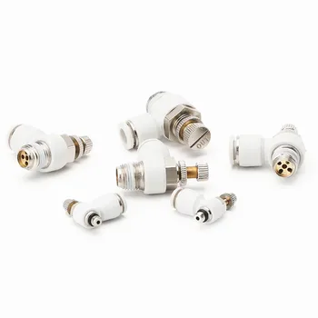 White 4-12mm Tube - M5 1/8" 1/4" 3/8" 1/2" Male Thread Push to connect Fitting Elbow Pneumatic Speed Flow Controller Fittings
White 4-12mm Tube - M5 1/8" 1/4" 3/8" 1/2" Male Thread Push to connect Fitting Elbow Pneumatic Speed Flow Controller Fittings