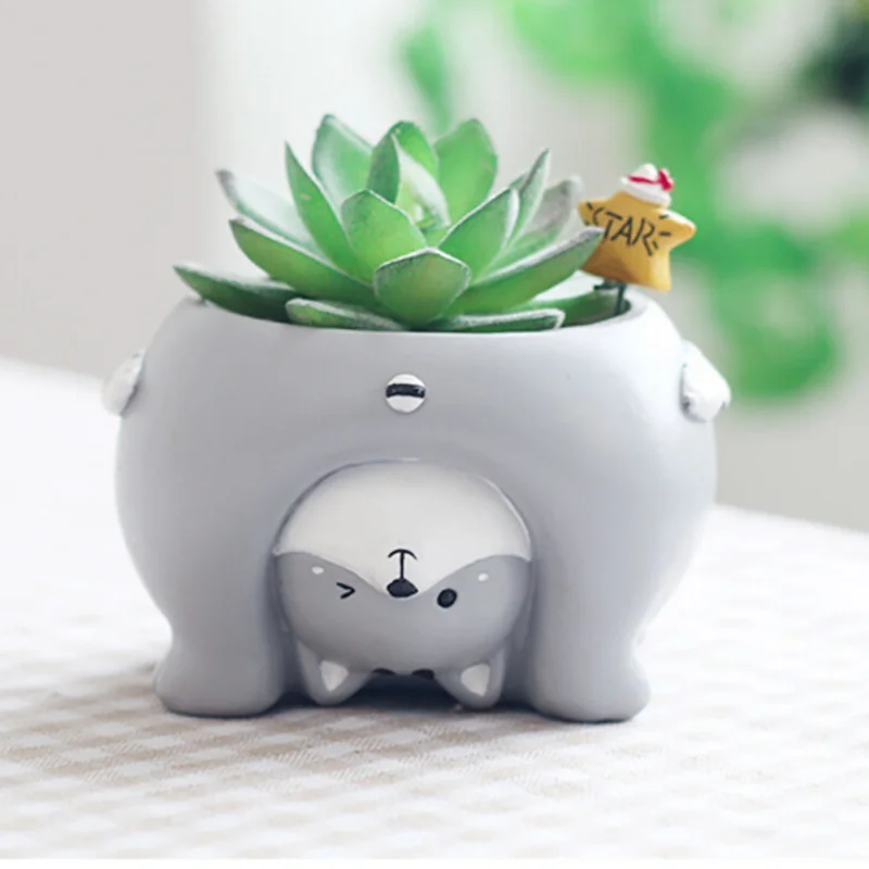 1pc Upside Down Animal Resin Planters For Succulents Kawaii Cute Mini Flower Pots For Desktop Bonsai Home Garden Decoration
1pc Upside Down Animal Resin Planters For Succulents Kawaii Cute Mini Flower Pots For Desktop Bonsai Home Garden Decoration
